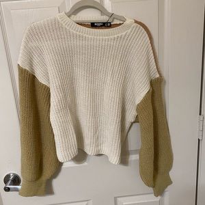 Missguided color block sweater